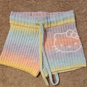Hello Kitty x Forever 21 Multicolor Knit Shorts